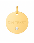 Rundt vedæng med zirkon